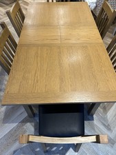 Homebase 4 To 6 Seater Extending Table With 6 Chairs