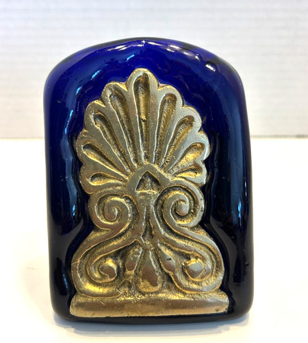 Vintage clear blue - clear, cobalt