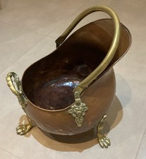 Vintage Copper Coal Scuttle