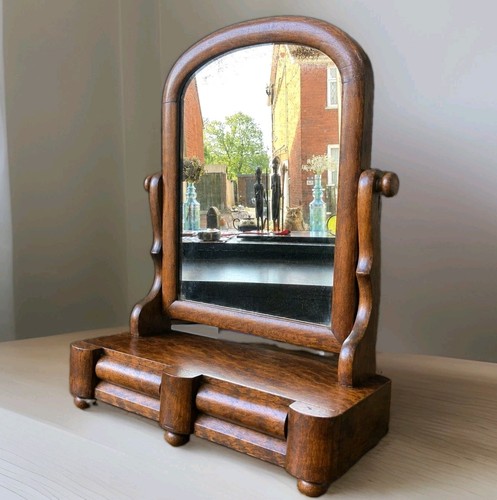 Antique 1920s oak dressing - 1920s,