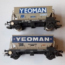 Two Lima Yeoman hopper wagons