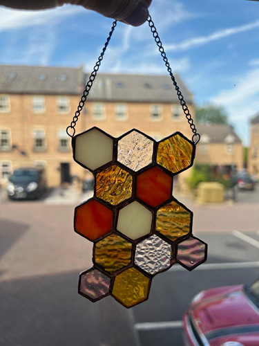 Handmade honeycomb stained - honeycomb,