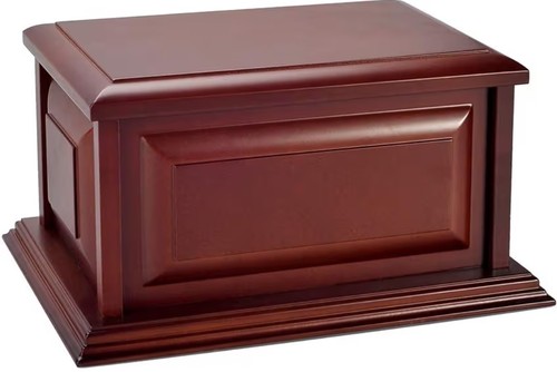 Adult wooden funeral urn - funeral,