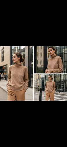 High neck wool and - wool, mohair