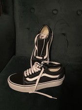 VANS Old Skool Platform Women's Trainers Black Size UK 5.5