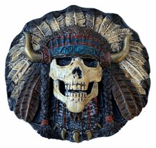 Indian Skull Belt Buckle with