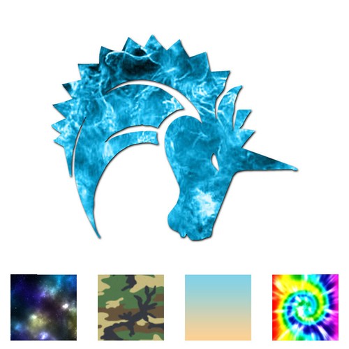 Unicorn head horn - head,