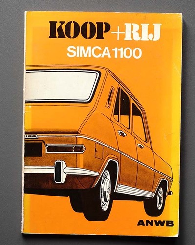 Repair manual simca 1100 anwb - manual,