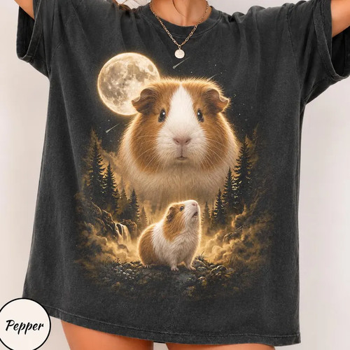 Guinea pig howling - howling, moon