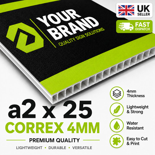 4mm correx sign boards - correx, 25