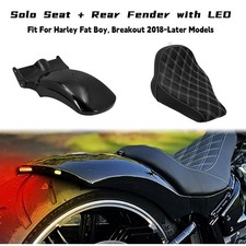 White Stitching Solo Seat Rear