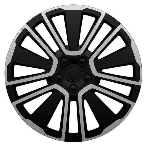 Wheel trims black silver - wheel, &