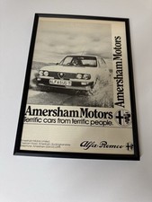 Framed Original Alfa Romeo Alfasud 1.3 1.5 Ti Series 3 Magazine Advert Retro