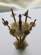 Set of 6 Toledo Vintage Damascene Toledo Miniature Swords on Stand