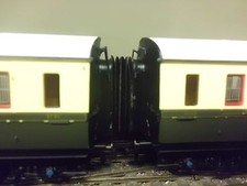 hornby new collett gwr br  bellows corridor connectors x 5 oo em p4 finescale