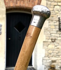 WW1 Cameron Highlanders Military Walking Stick Cane Jonathan Howell Silver Top