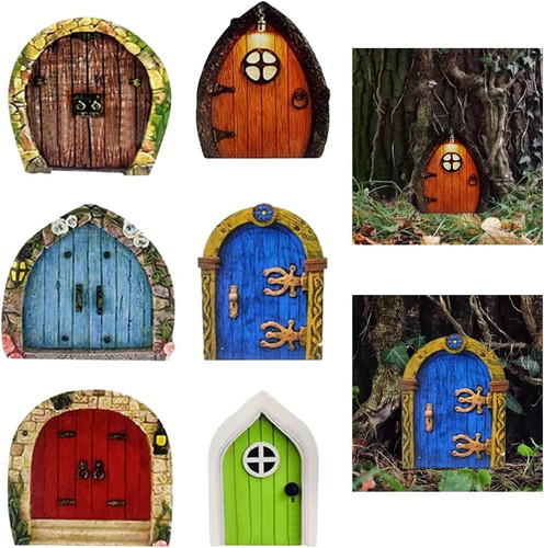Pcs fairy doors for garden - 6,