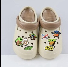 2pc Star Wars Croc Charms, Jibbitz- Baby Yoda Vader, Random,Ideal For Kids Gifts