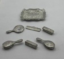 Dolls House Silver Coloured Dressing Table Set (GRA/13)
