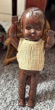 Vintage Black Doll 15cm TUDOR