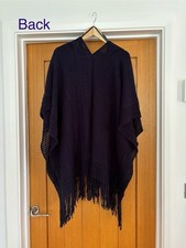 TU  Women’s Navy Blue Poncho One Size