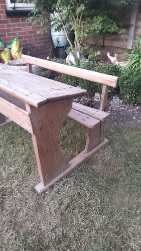 Vintage school desk - vintage,