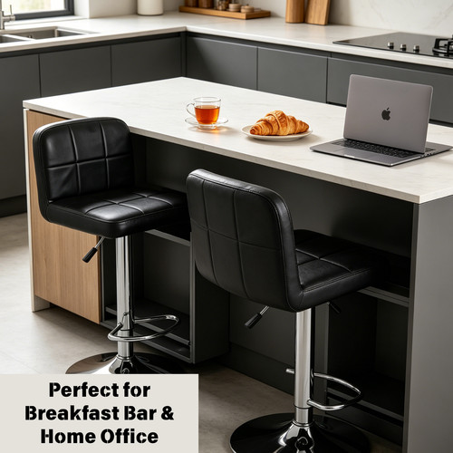 Set black leather - black, bar