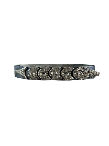 Vintage black crocodile - black,