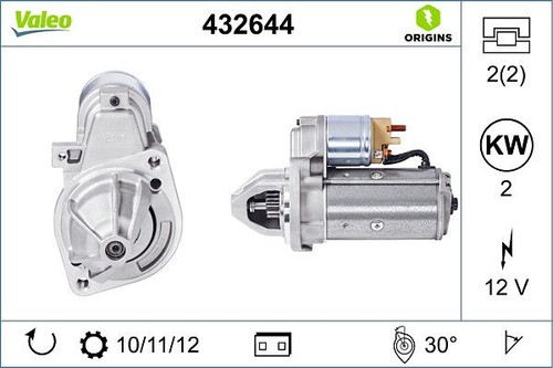 Valeo 432644 starter fits - valeo,