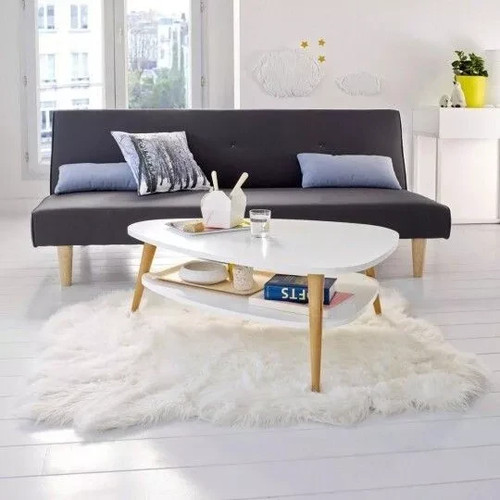 Coffee table high gloss - table, white
