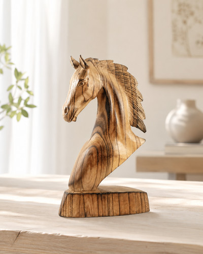 Horse head statue hand - horse,