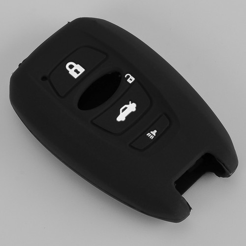 Black silicone key fob cover - key,