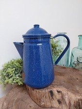 A Bright Blue Enamel Jug
