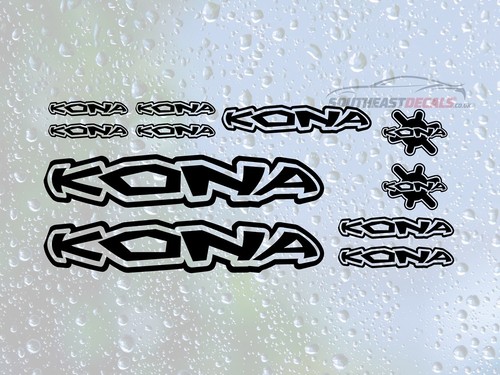 11pc kona mtb bike decals - 11pc,