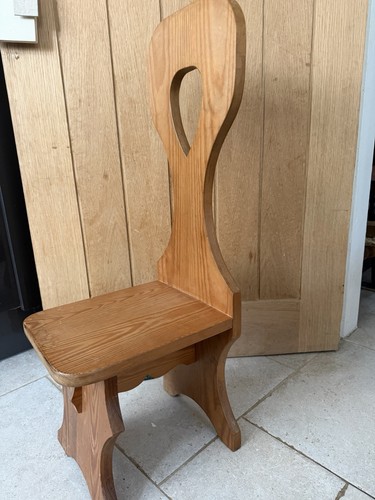 High back wooden - high,