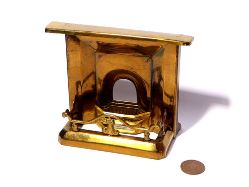 Antique doll house - house, brass