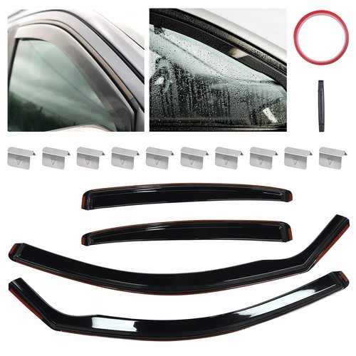 4pcs wind deflectors tinted - wind,