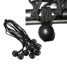 8" 6'' 4'' Bungee Ball Black Loop Shock Cords Easy Fix Ties Tarpaulin Trailer