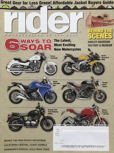 Rider motorcycle magazine - rider,