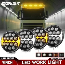 4x 9" Full LED Round Spot &