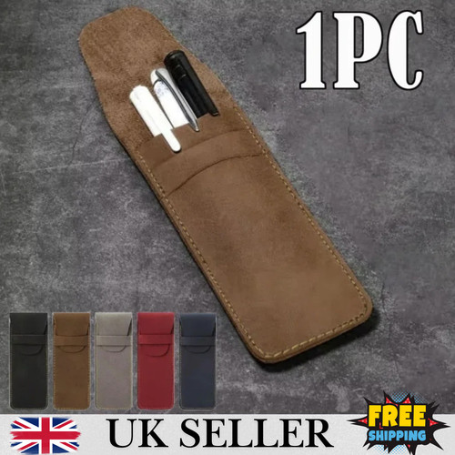 Leather pen bag vintage - leather,