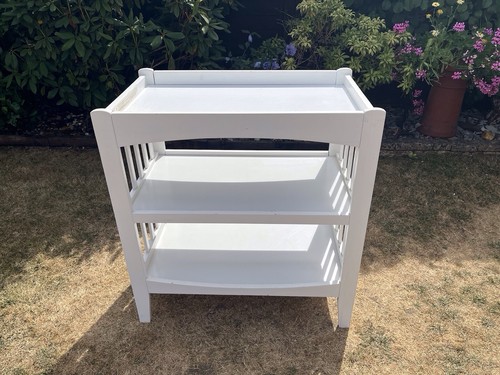 White baby changing table - baby,