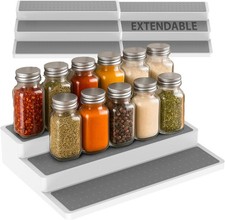 3 TIER SPICE RACK STEP JAR TIN