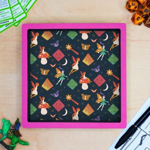 Purple mushroom dice - mushroom, tray