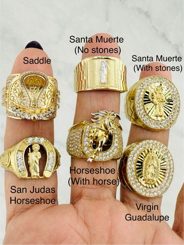 10k gold ring - saddle, horseshoe