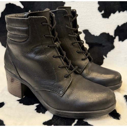Clarks women black leather - women's,