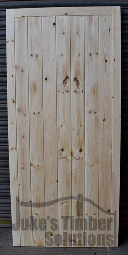 Wooden side door framed ledge - door,