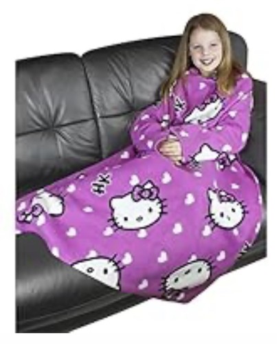 Hello kitty sleeved fleece - hello,