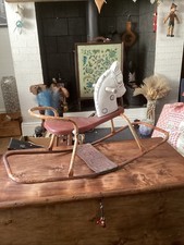 Vintage Kelo Of Dudley Metal Rocking Horse 1950s For Restoration 
