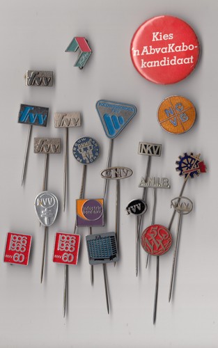 Vintage trade union - union, pin
